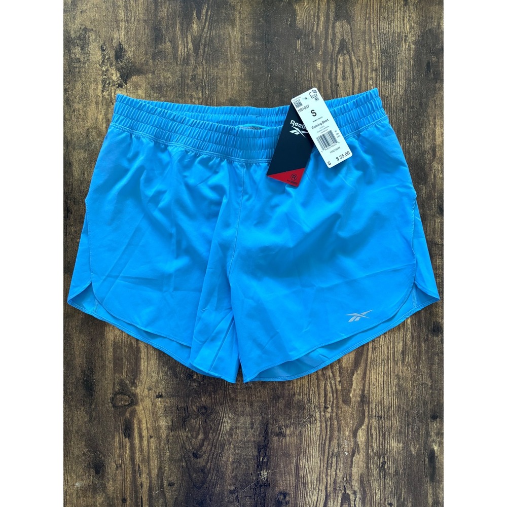 Reebok Womens Running Carrera Shorts Essential Blue Size Small NWT
